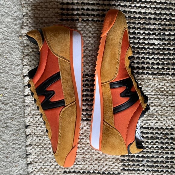 Karhu Athletic Sneakers in Orange and Tan with Black Detail main image 6